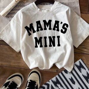 Chic Nation Kids T-Shirt - White with Black Print